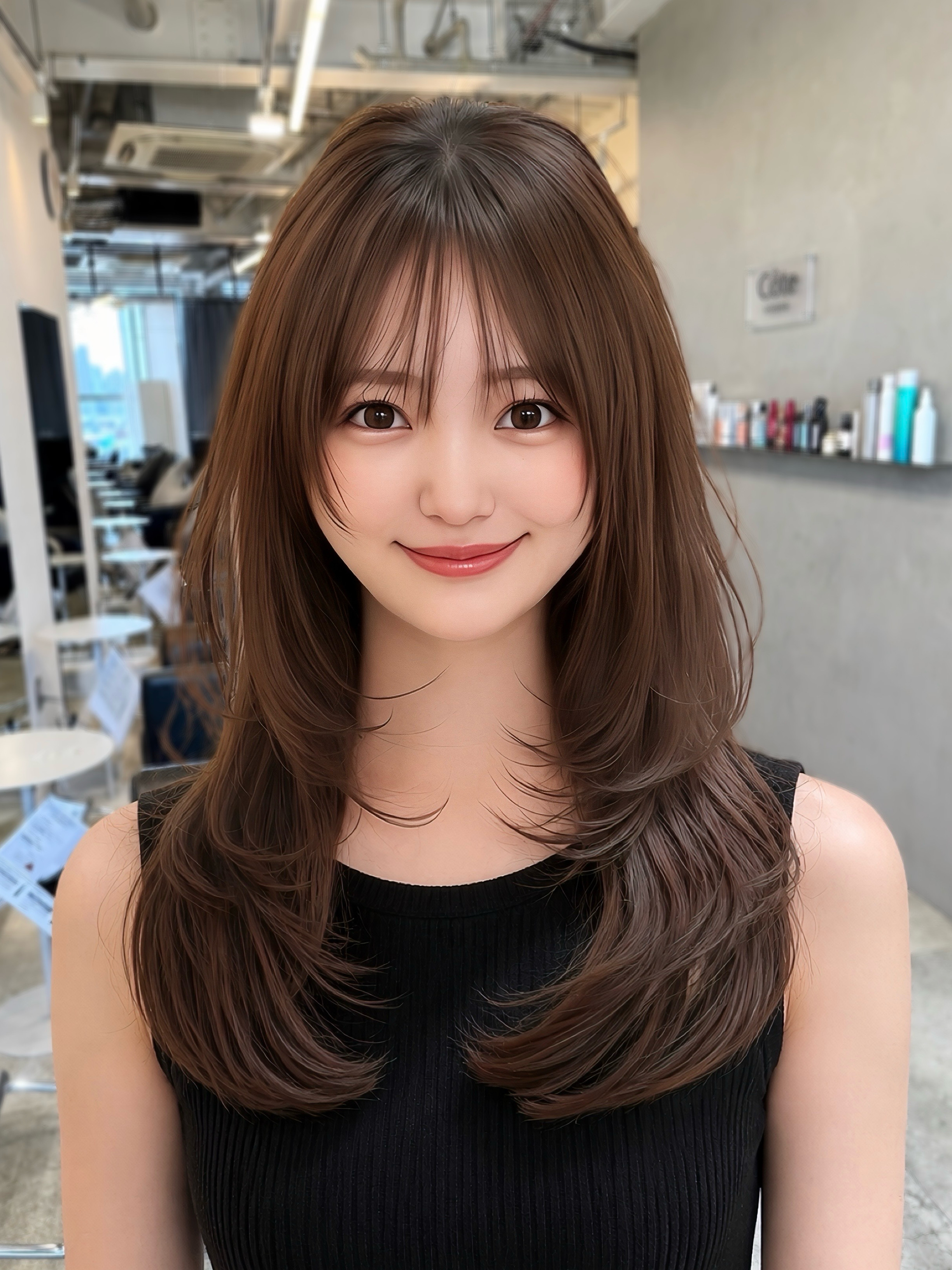 Côte aoyama  semilong style