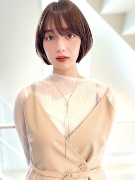 大人可愛い♪丸いフォルムマッシュボブ☆　20代30代40代